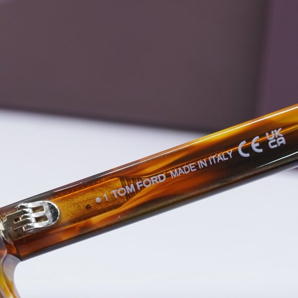Tom Ford FT5886-B 047 Square Eyeglasses 52mm - Light Brown - Picture 10 of 10